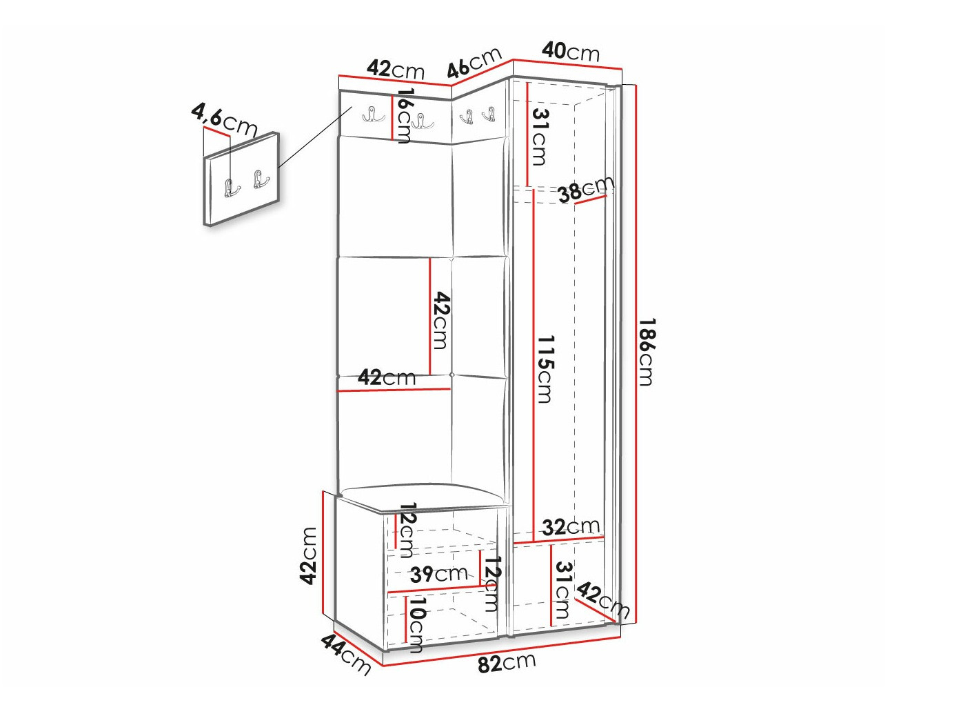 Gangmeubelset Hartford 390 (Manila 18)