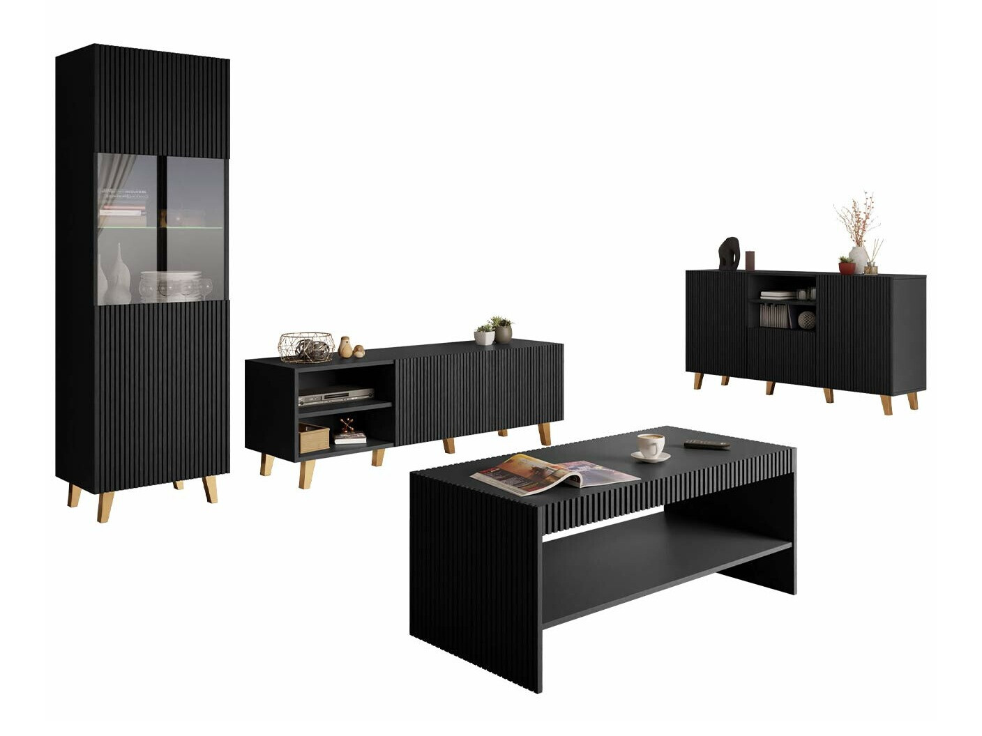 Woonkamerset Dicto (Zwart)