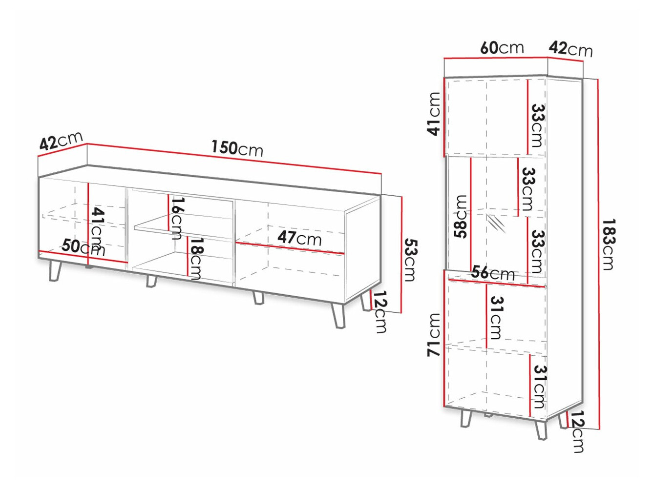 Woonkamerset Levmari 110 (Wit)