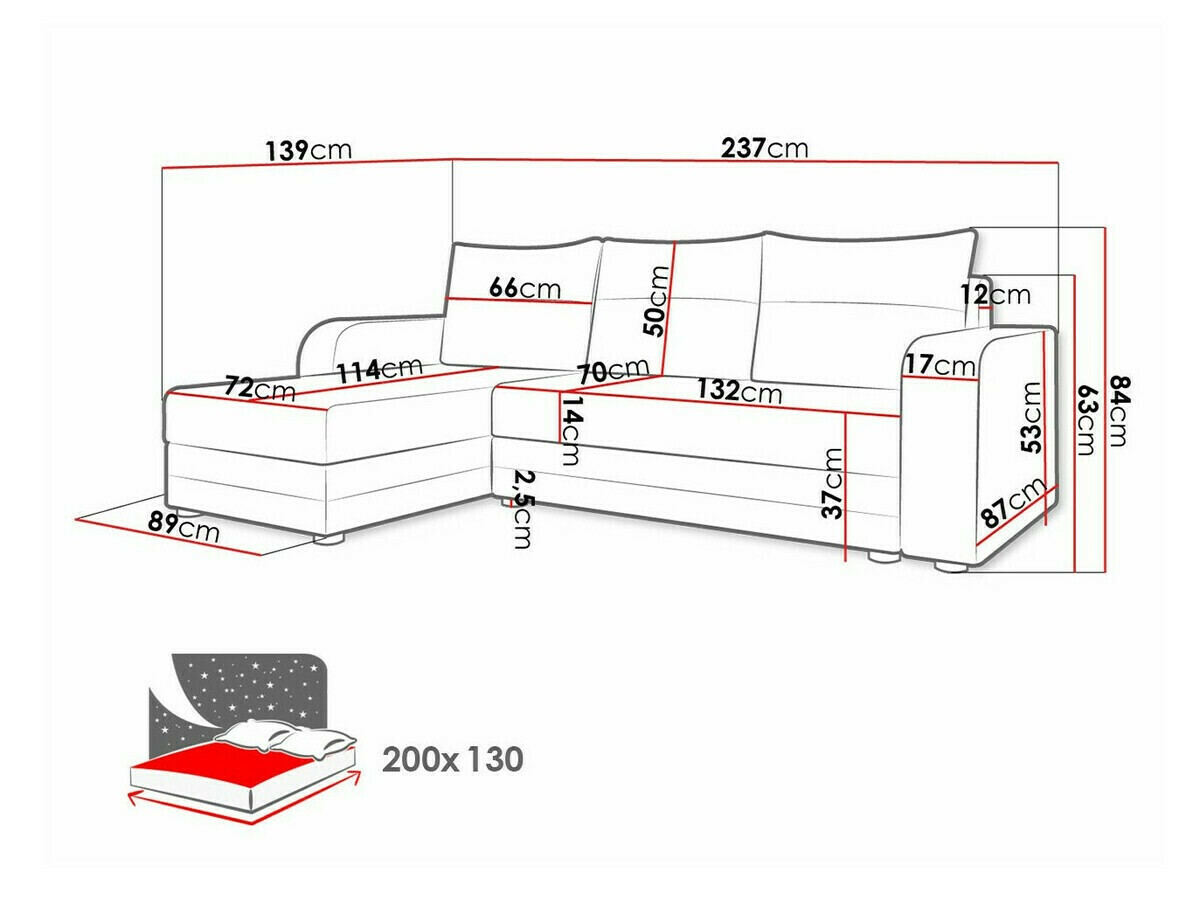 Hoekbank Memphis 112 (Manila 16)