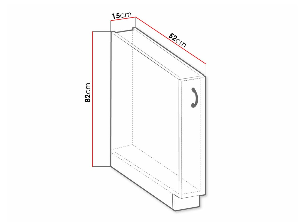 Modulaire kast met uittrekbare mand Retro Grey 101