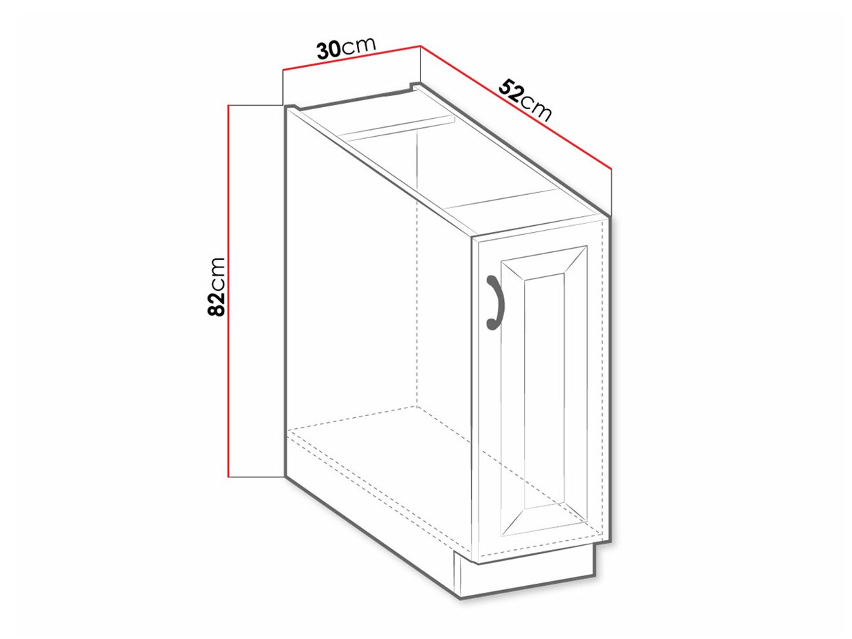 Modulaire kast met uittrekbare mand Retro Grey 102