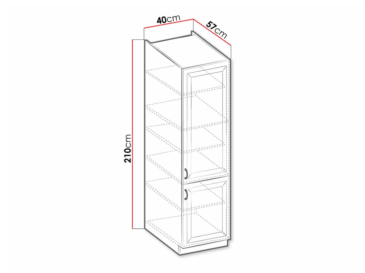 Modulaire kast met deuren Retro Grey 104