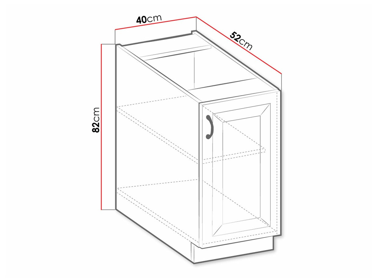 Modulaire kast met deuren Retro White 103
