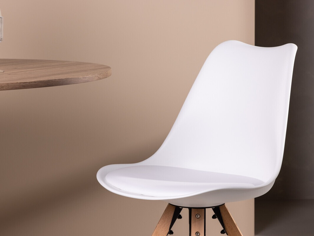 Stoel Dallas 3478 (Wit + Licht hout)