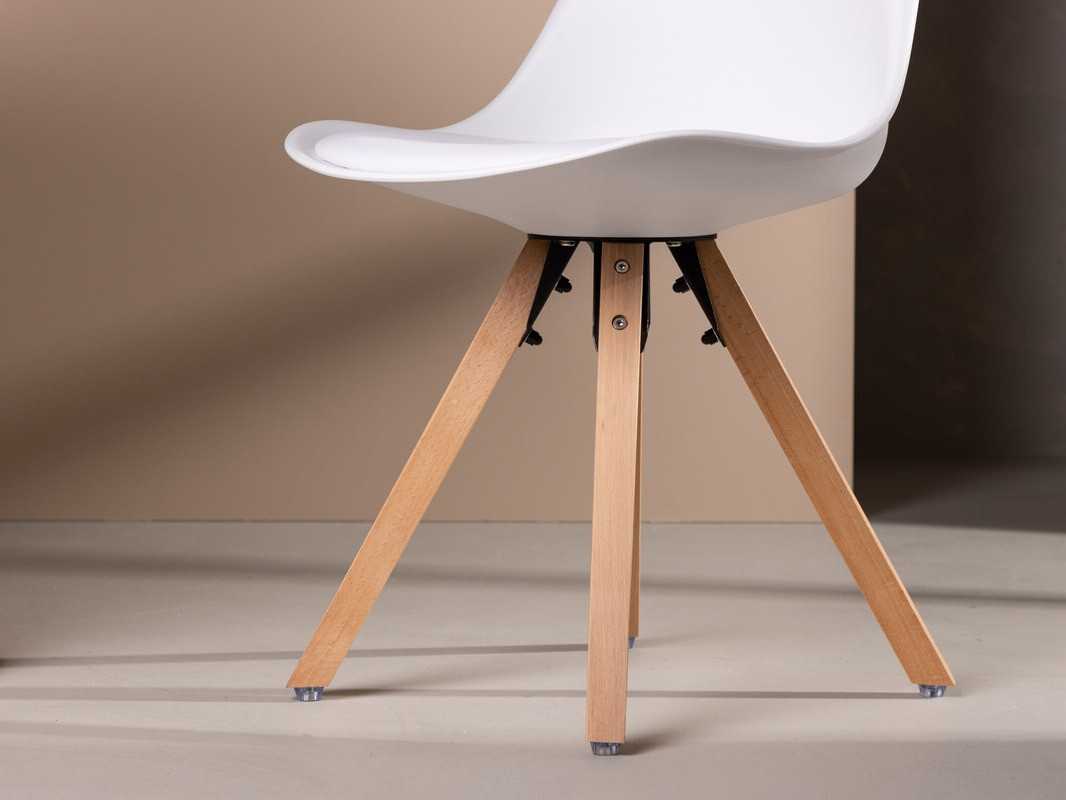 Stoel Dallas 3478 (Wit + Licht hout)