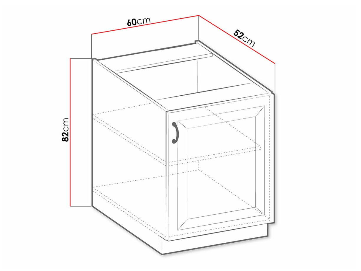 Modulaire kast met deuren Retro Grey 107