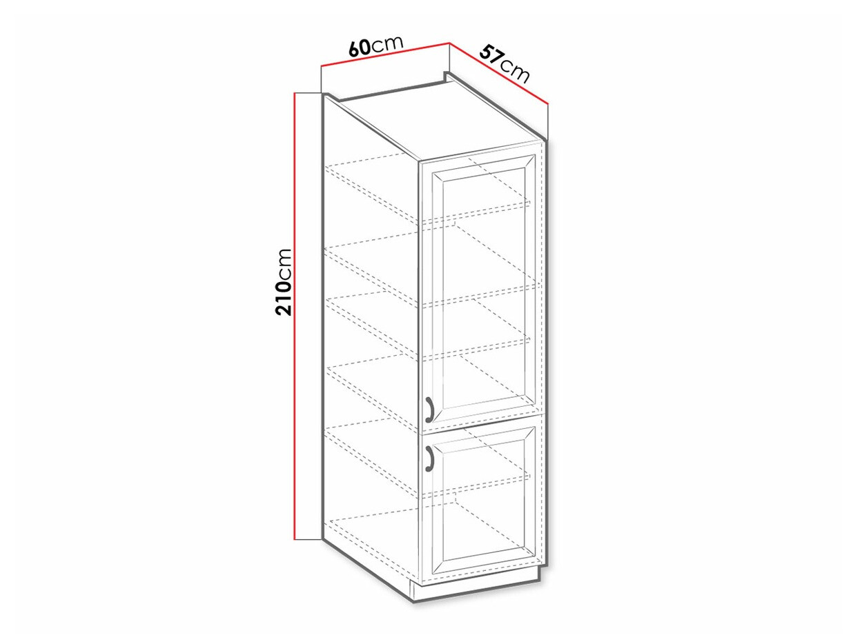 Modulaire kast met deuren Retro Grey 110