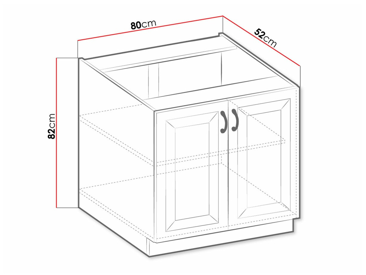 Modulaire kast met deuren Retro Grey 119