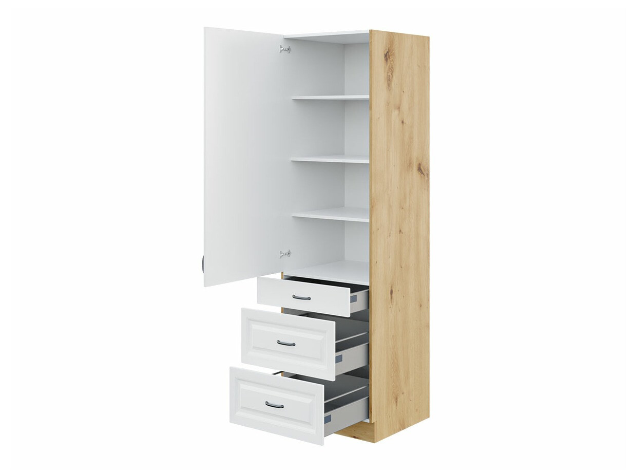 Modulaire kast met lade en deuren Retro White 114