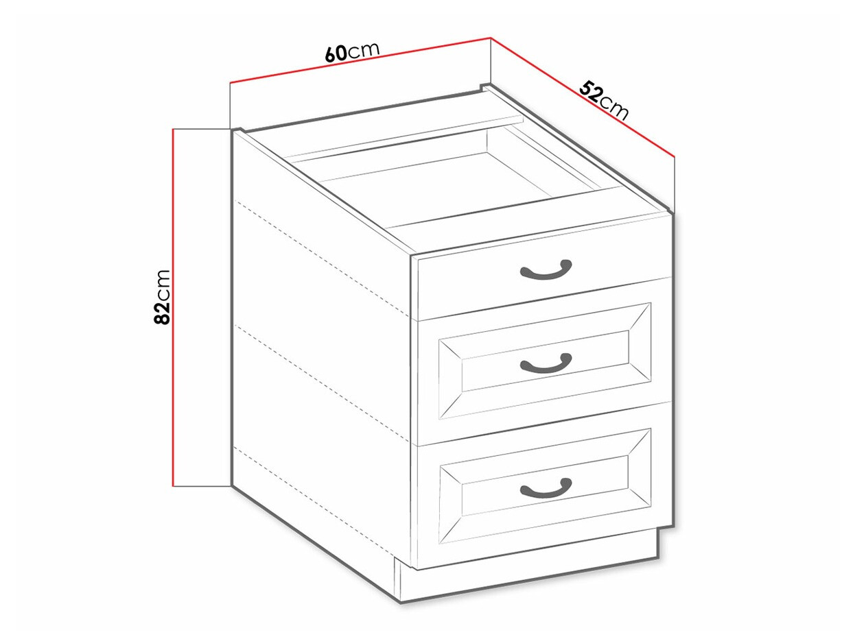 Modulaire kast met lades Retro Grey 108