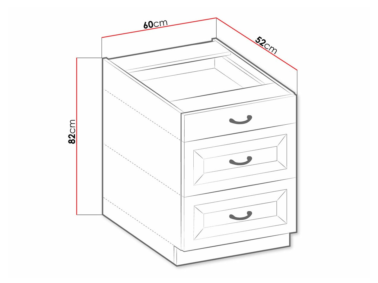 Modulaire kast met lades Retro White 108