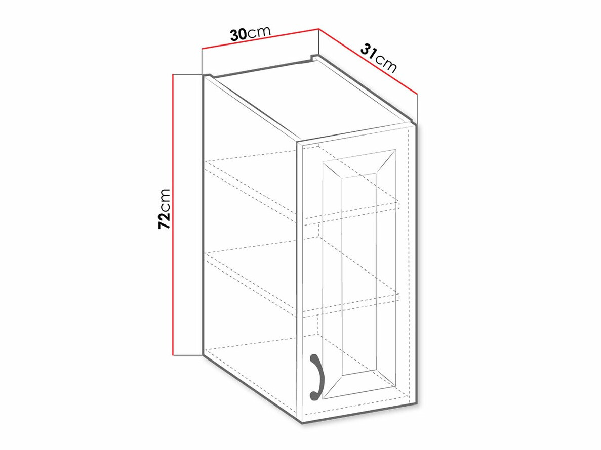 Modulaire wandkast Retro White 123