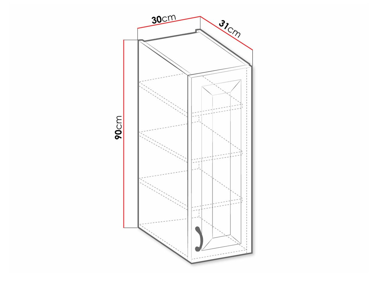Modulaire wandkast Retro Grey 124