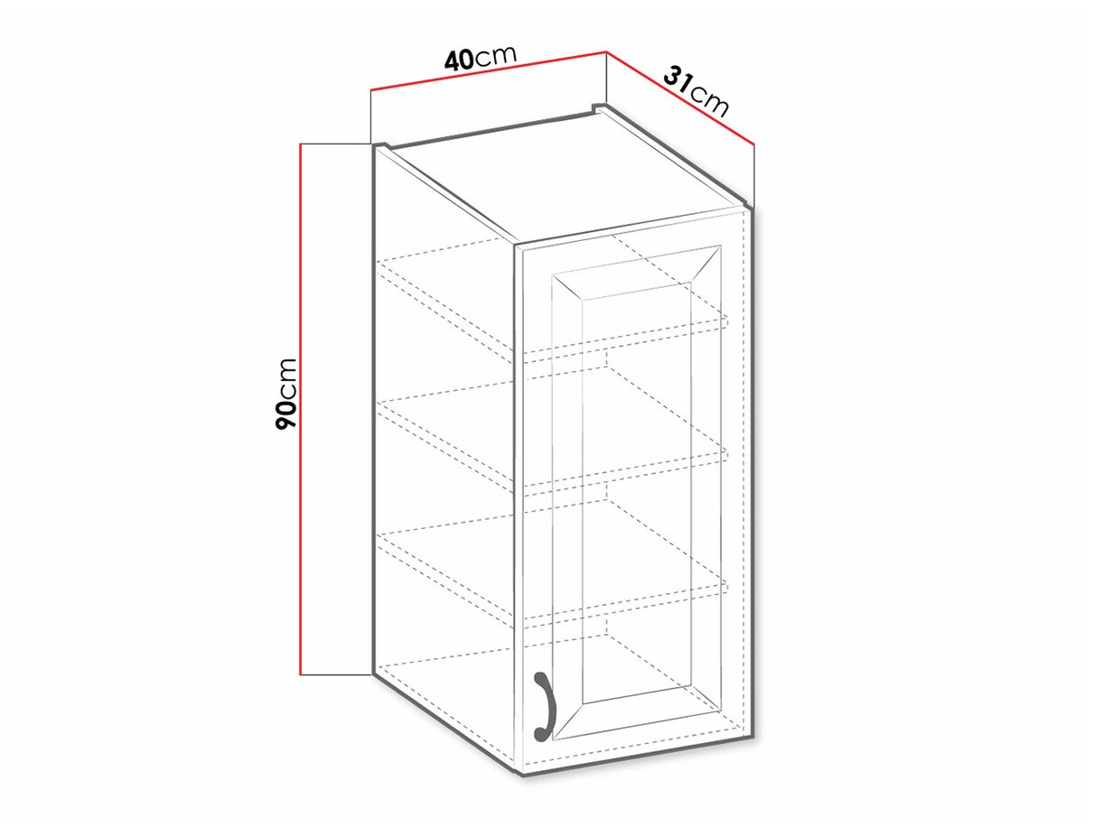 Modulaire wandkast Retro Grey 127