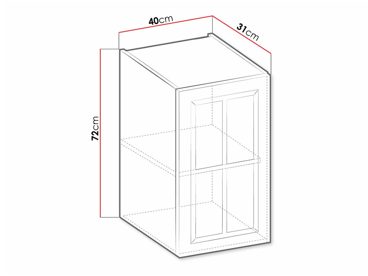Modulaire wandkast Retro Grey 128