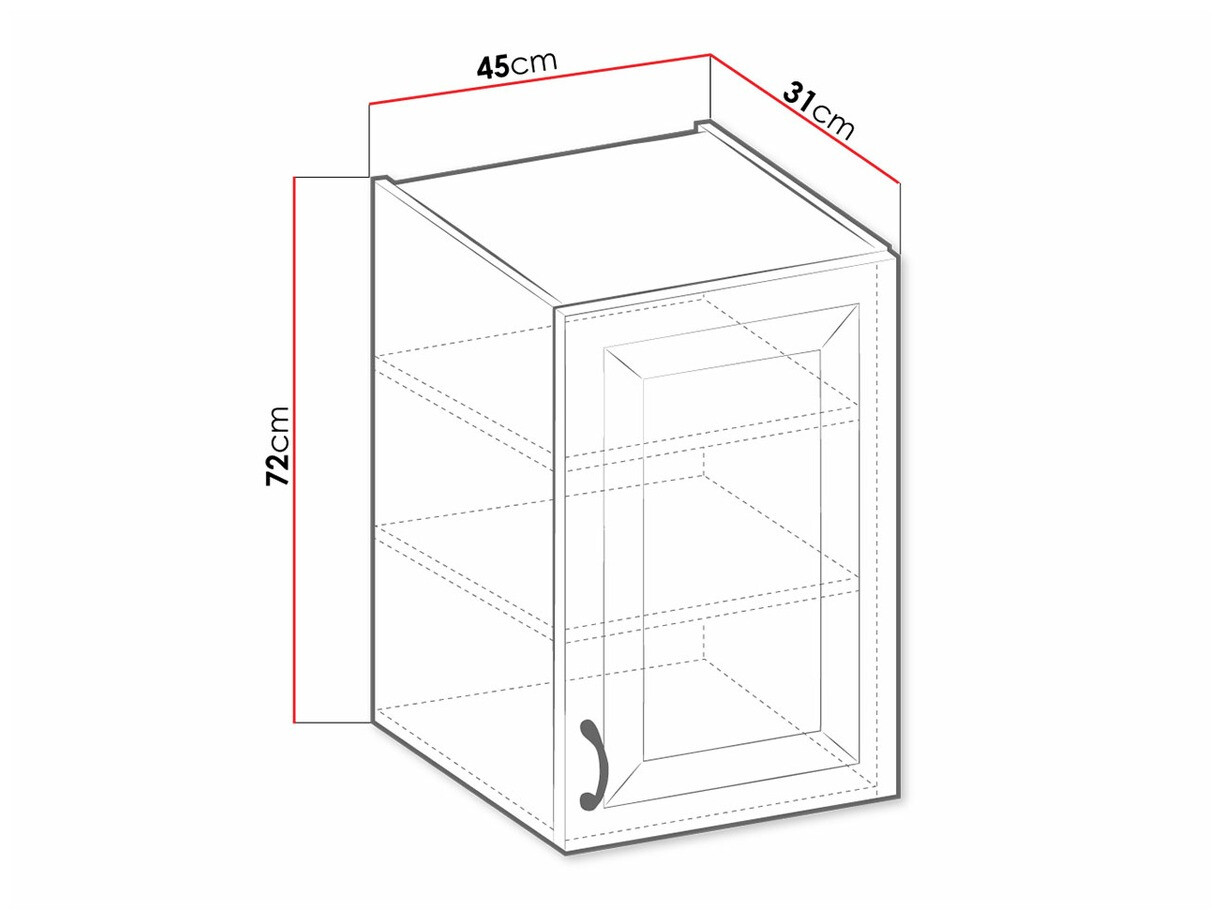 Modulaire wandkast Retro Grey 130