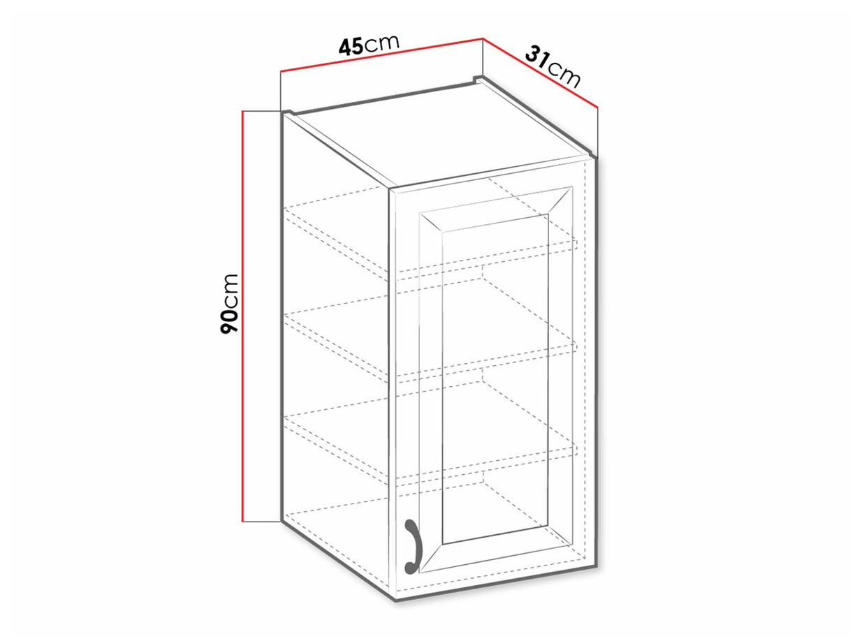 Modulaire wandkast Retro Grey 131