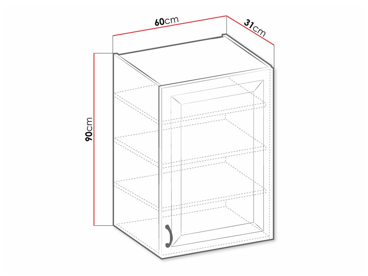 Modulaire wandkast Retro Grey 136