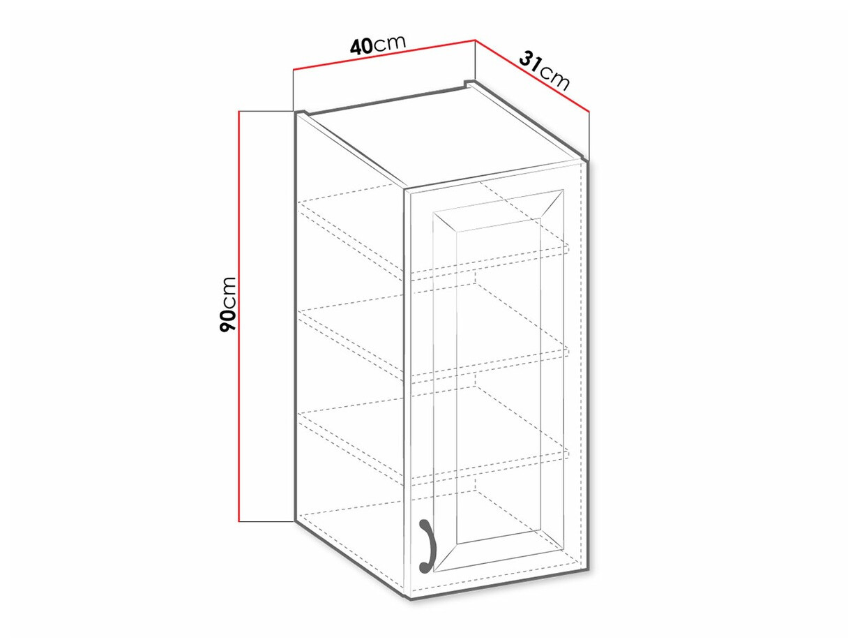 Modulaire wandkast Retro White 127