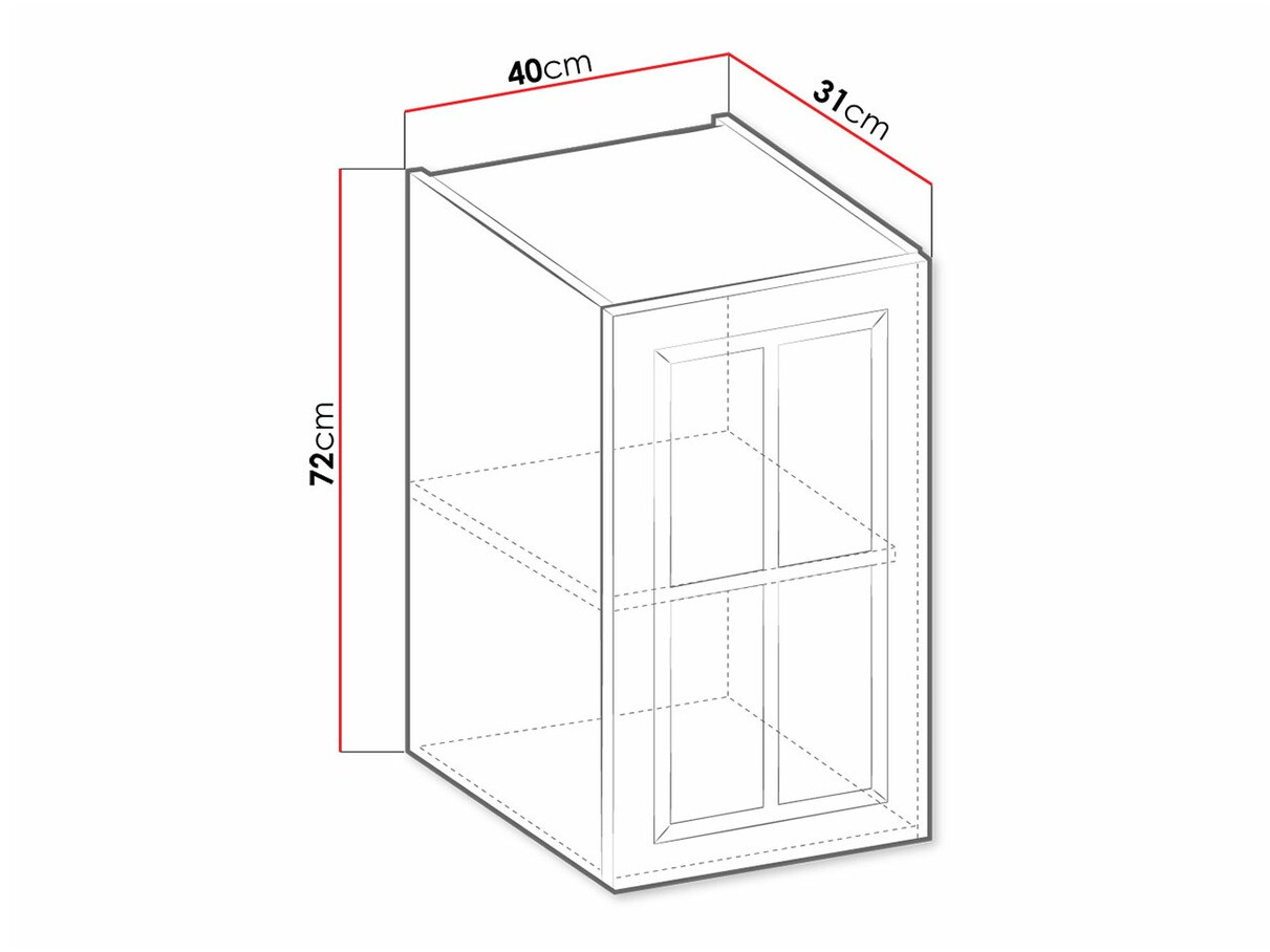 Modulaire wandkast Retro White 128