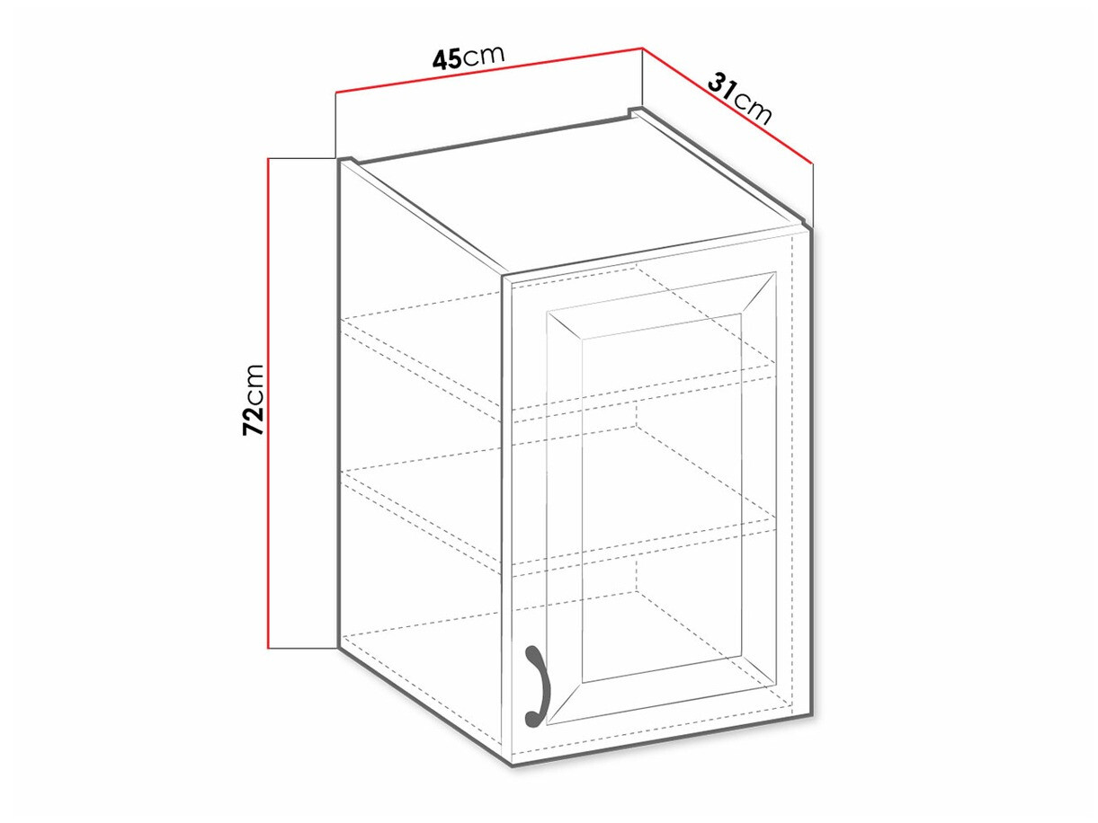 Modulaire wandkast Retro White 130