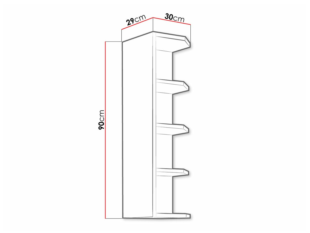 Wandplank Retro White 125