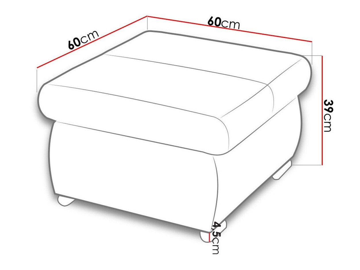 Poef Comfivo 122 (Magic Velvet 2216)