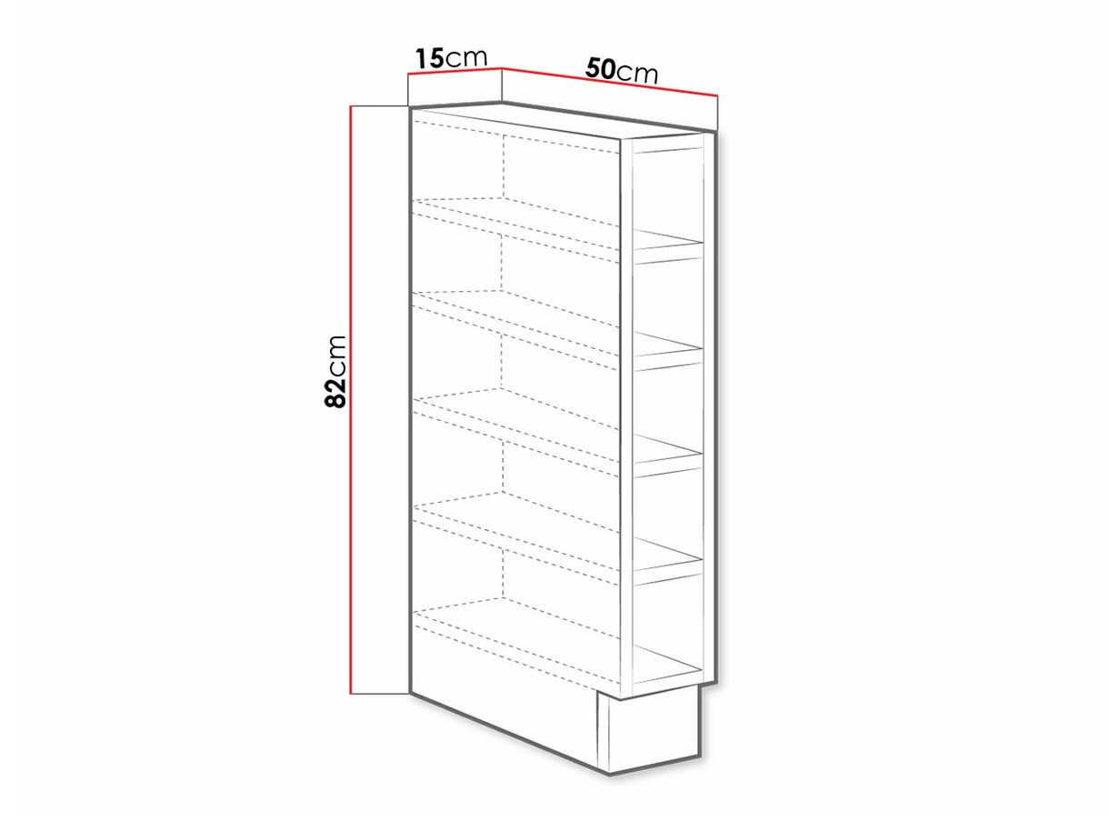 Boekenkast Retro Grey 111