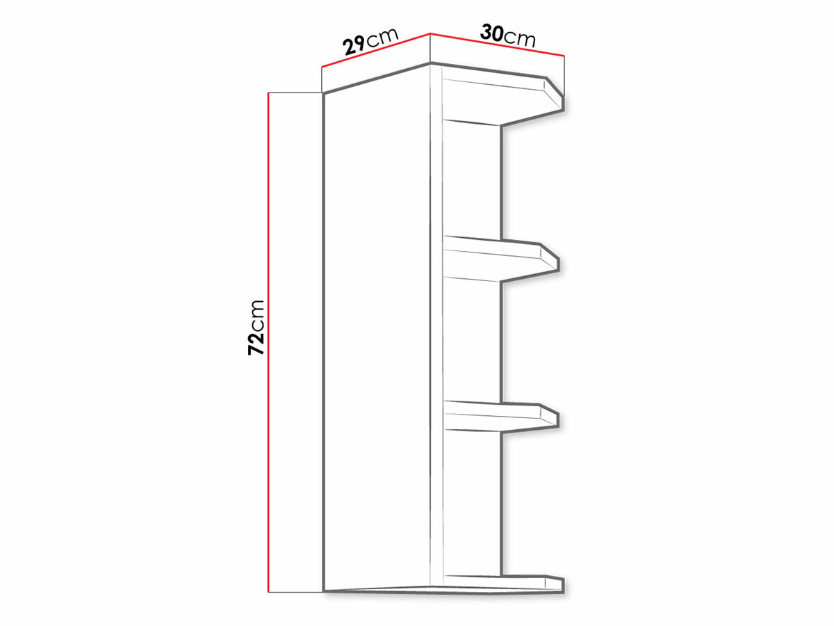 Wandplank Retro Grey 143