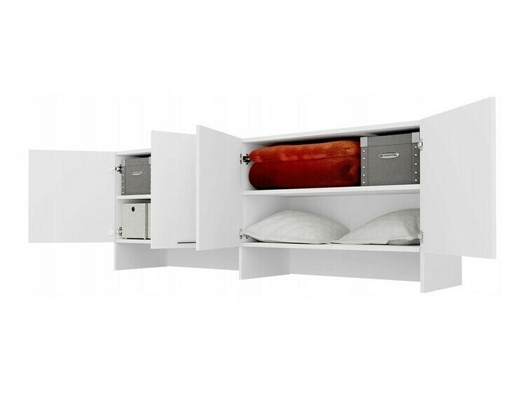 Dressoir Concept Pro Lenart Levfere 113 (Wit + Glanzend wit)