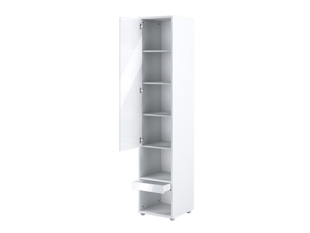 Boekenkast Concept Pro Lenart II (Wit + Glanzend wit)