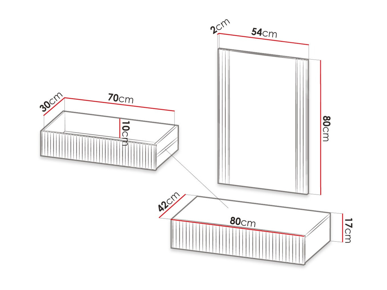 Kaptafel Dicto (Wit)