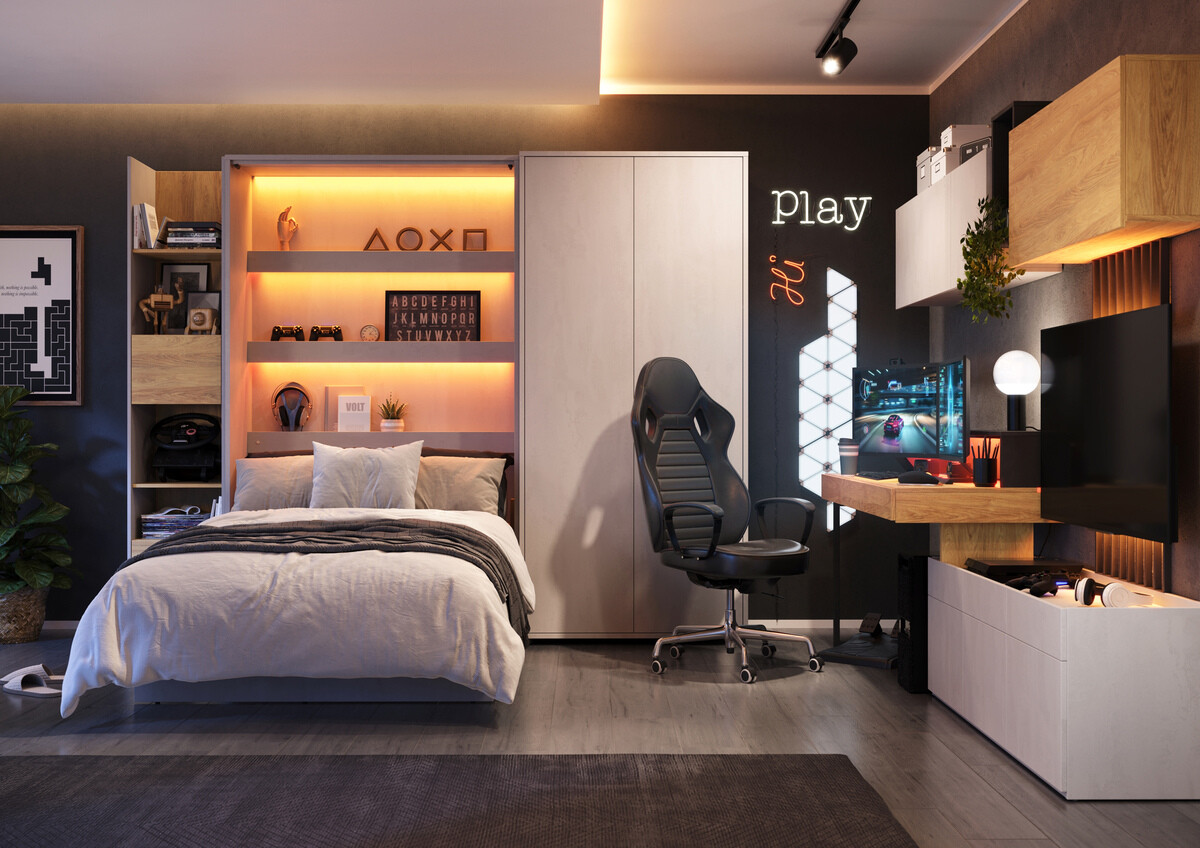 Muurbed Concept Lenart I (90 x 200 cm)