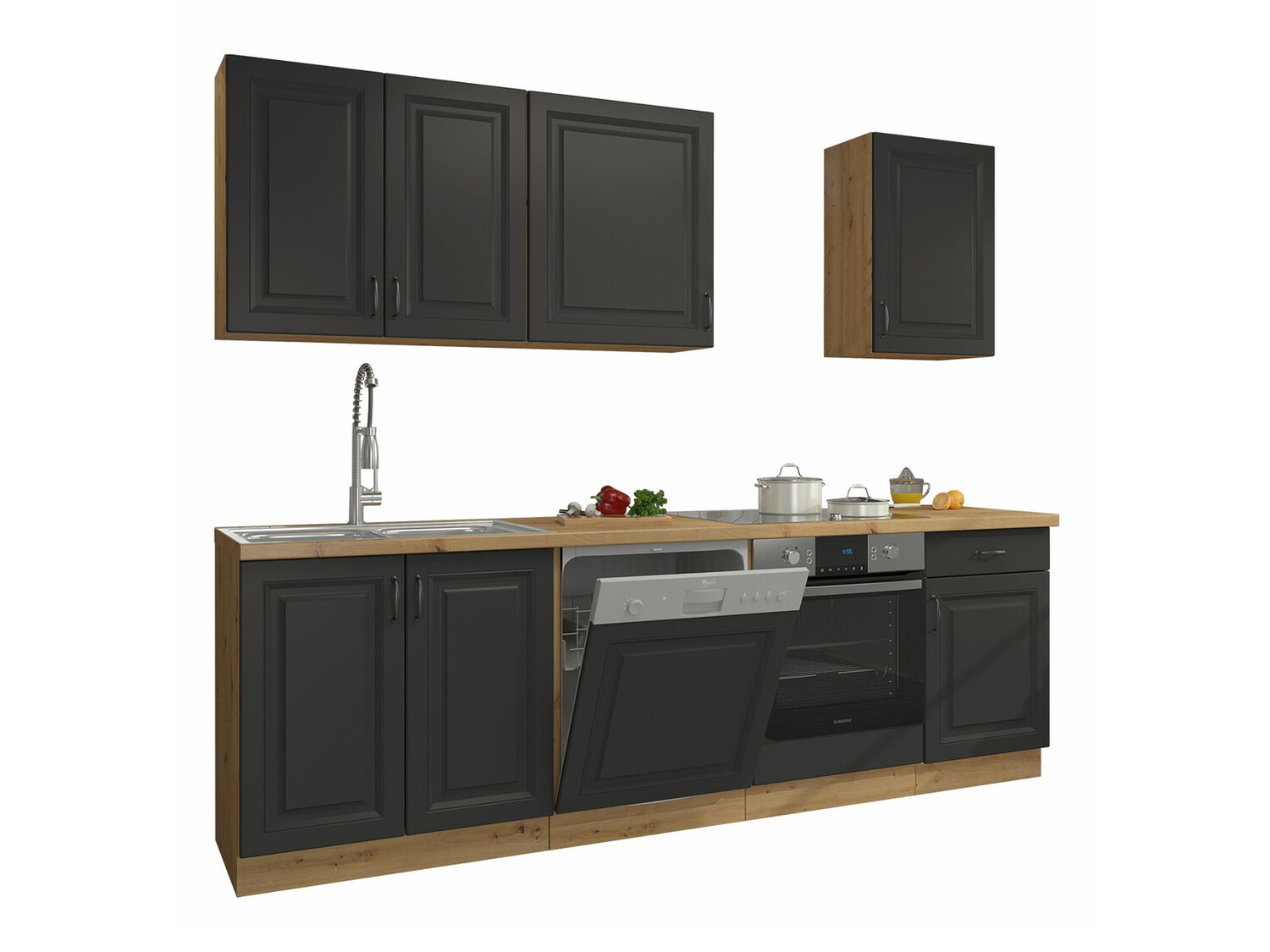 Modulaire keukenset Retro Grey 150