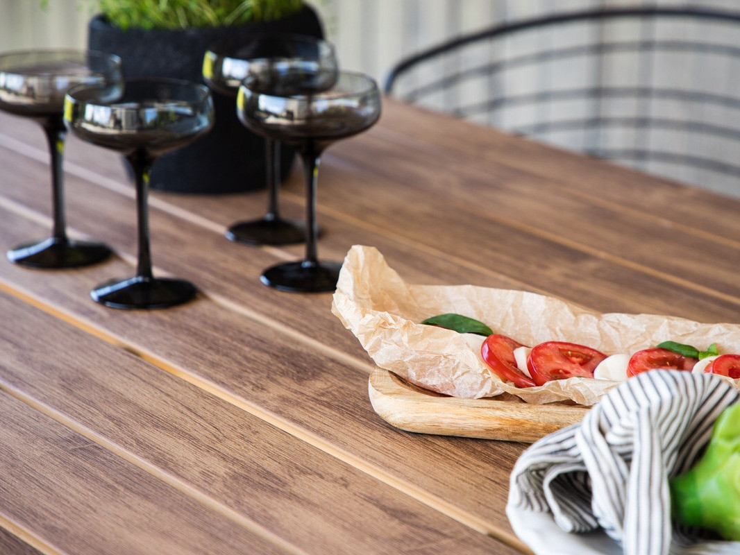 Outdoor tafel Dallas 3890 (Zwart + Bruin)