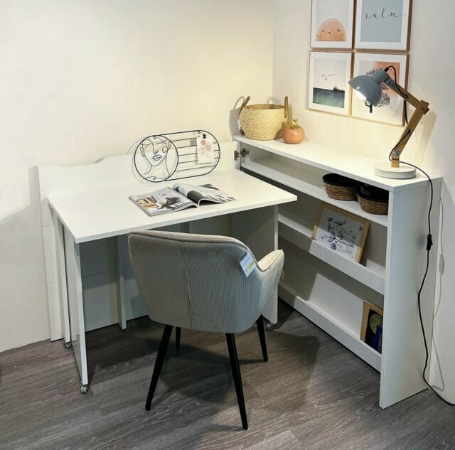 Hoekbureau Concept Pro Lenart Levfere 101 (Wit + Glanzend wit)