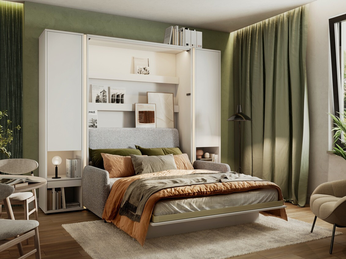 Muurbed Concept Pro Lenart Levfere 138 (Wit + Grijs)