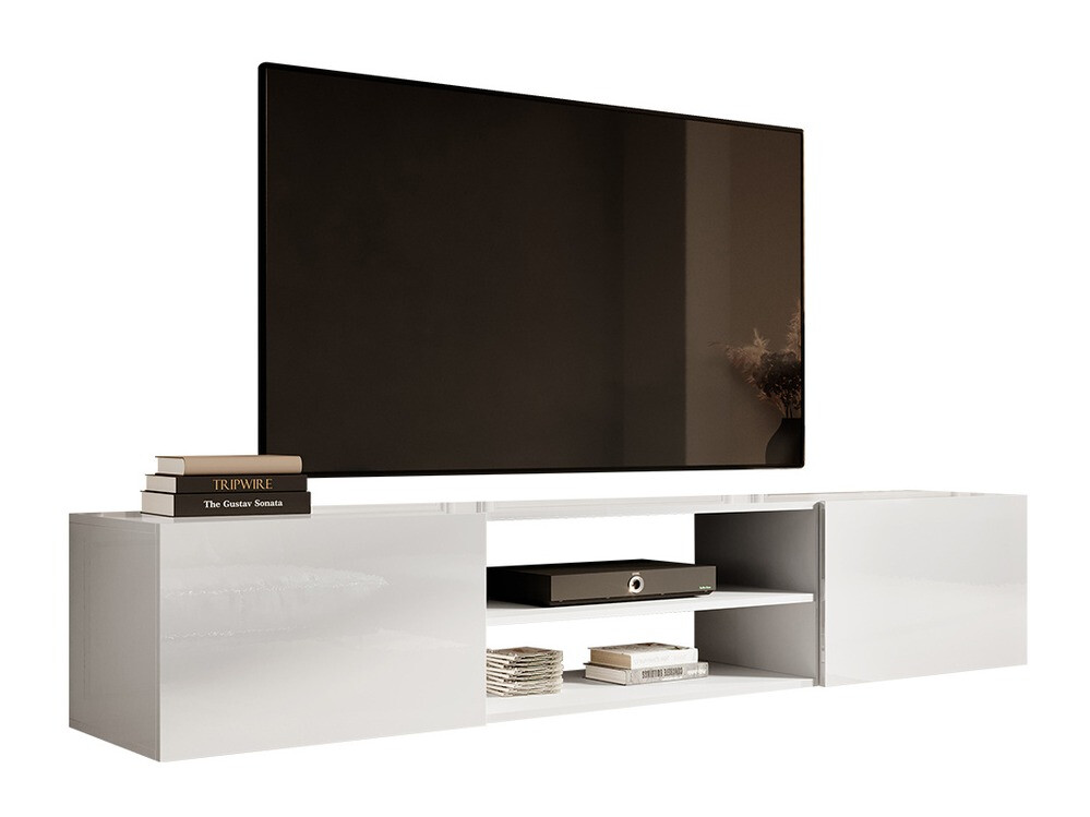 TV-meubel Imago II (Wit + Glanzend wit)