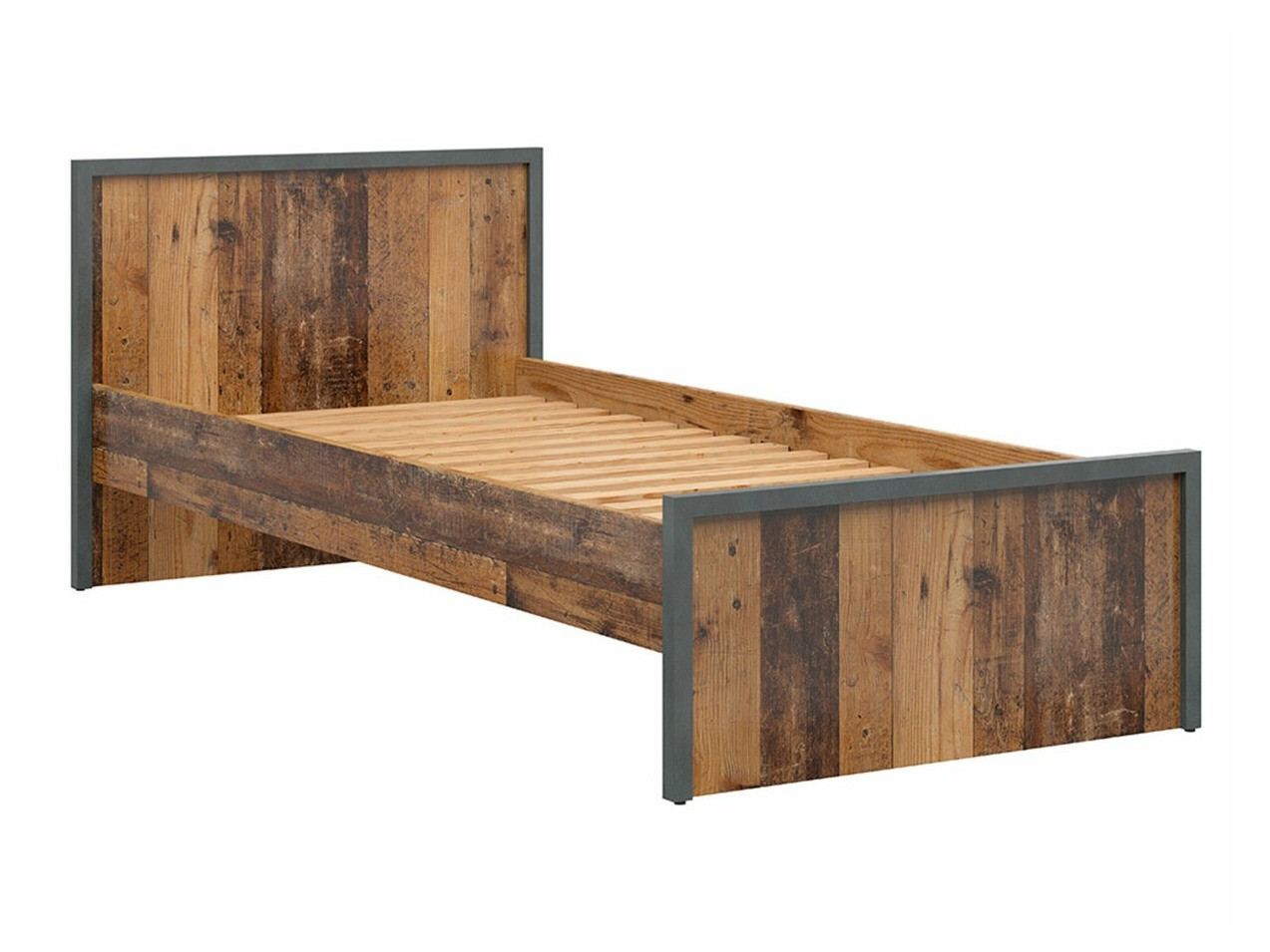 Bed Belsera 104 (Bruin + Matera grijs)