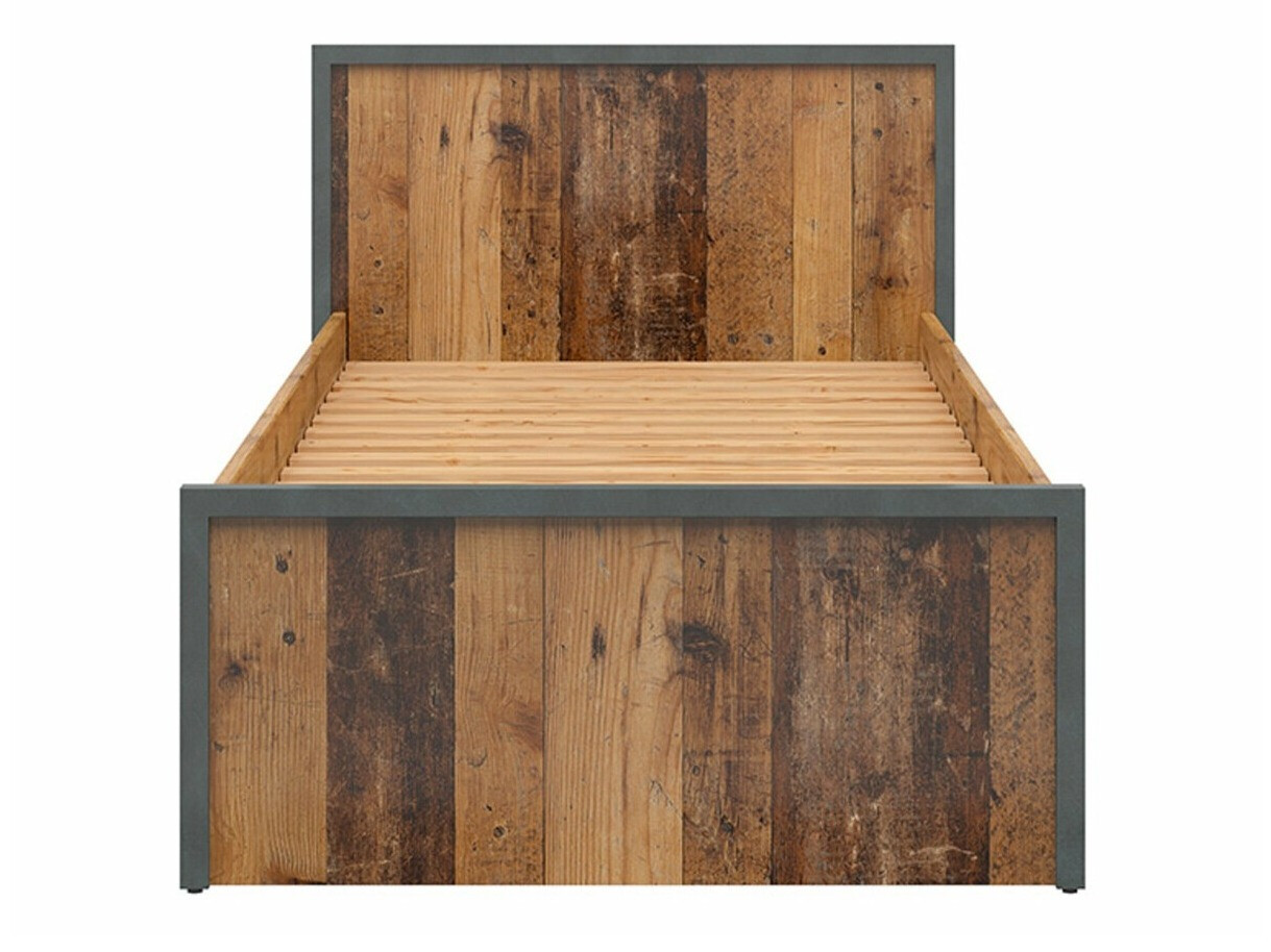 Bed Belsera 104 (Bruin + Matera grijs)