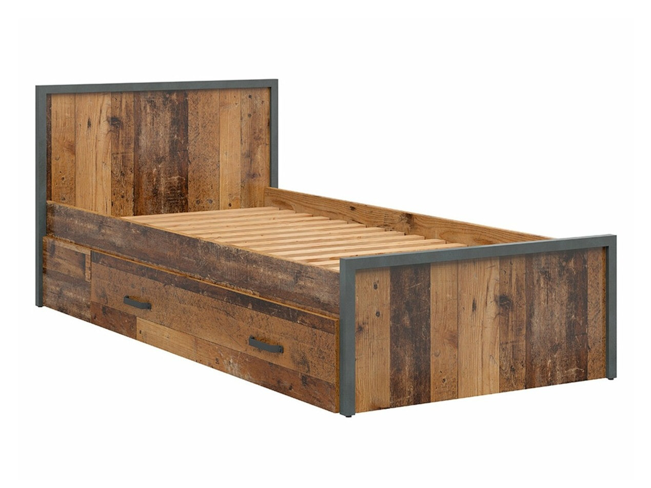 Bed Belsera 104 (Bruin + Matera grijs)