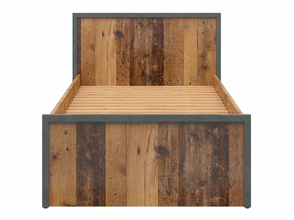 Bed Belsera 104 (Bruin + Matera grijs)