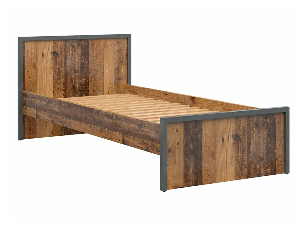 Bed Belsera 104 (Bruin + Matera grijs)