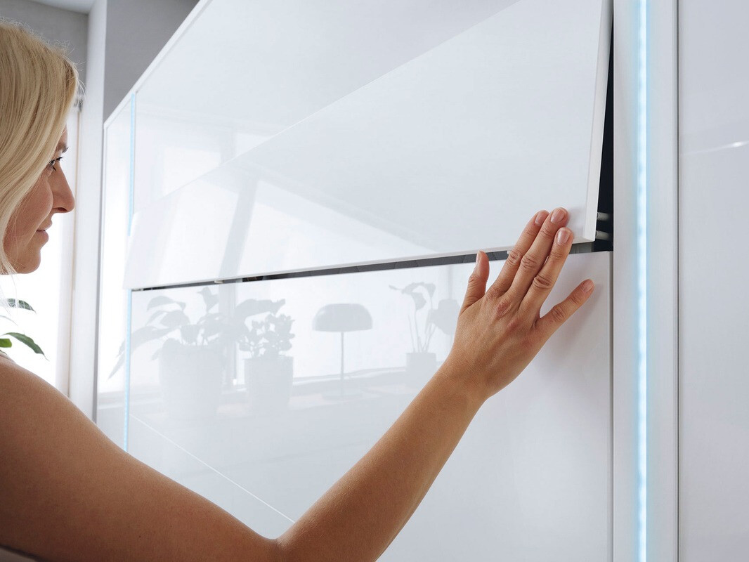 Meubelset Concept Pro Lenart XI (Glanzend wit + Wit)