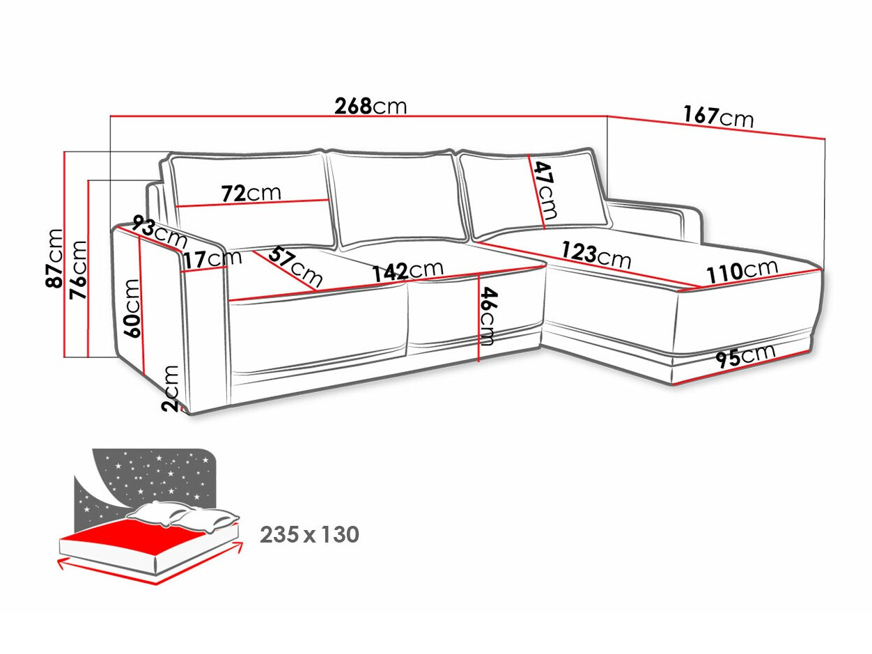 Hoekbank Comfivo 230 (Kronos 19)