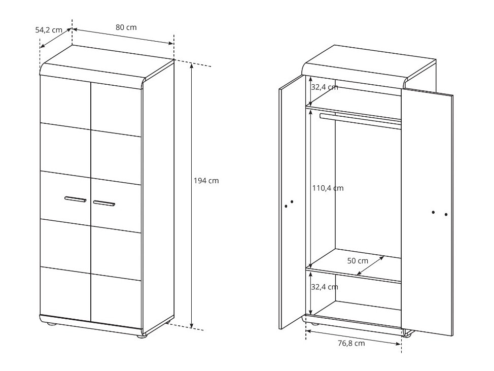 Kledingkast Evarleve 108
