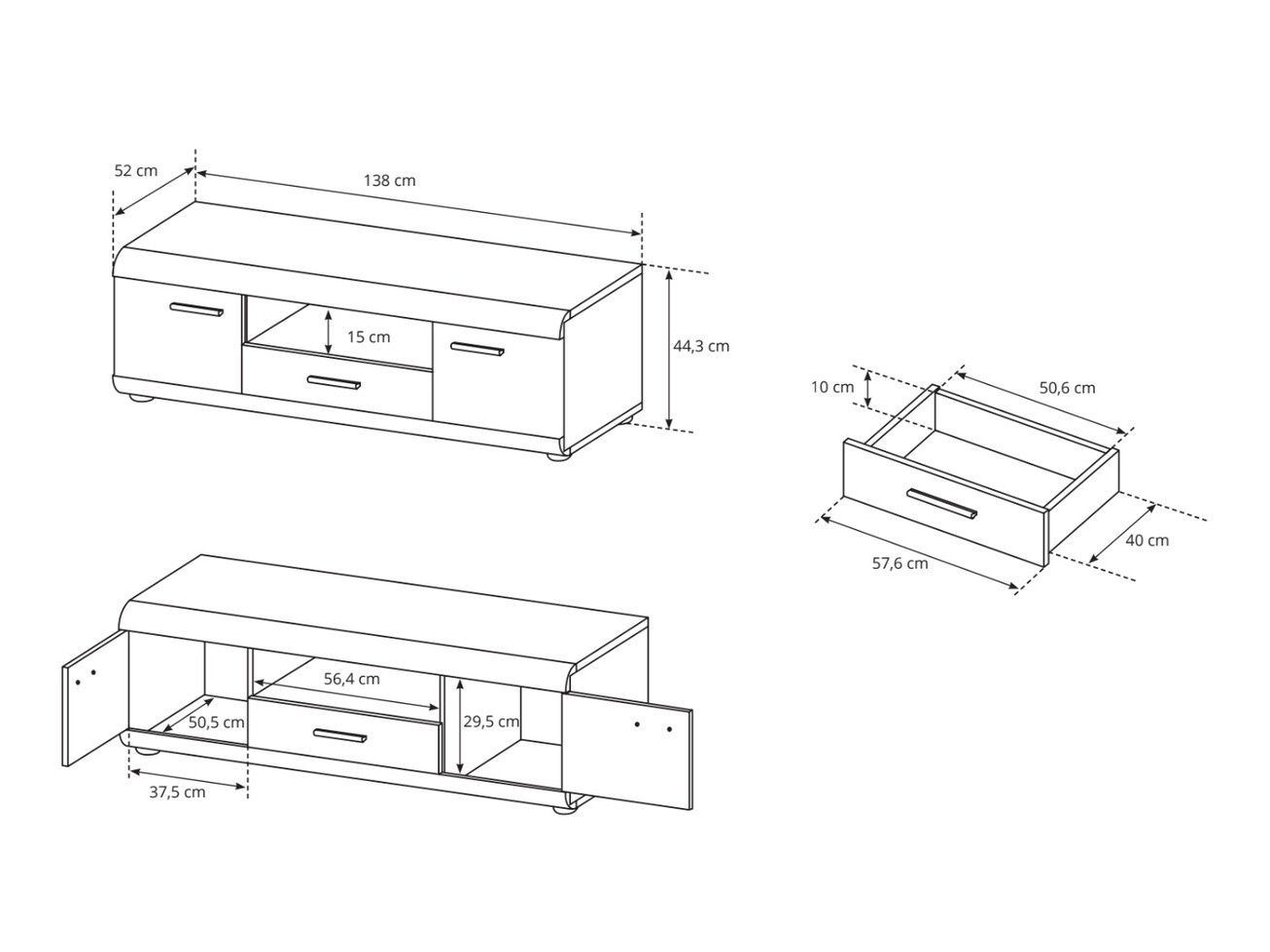 TV-meubel Evarleve 103