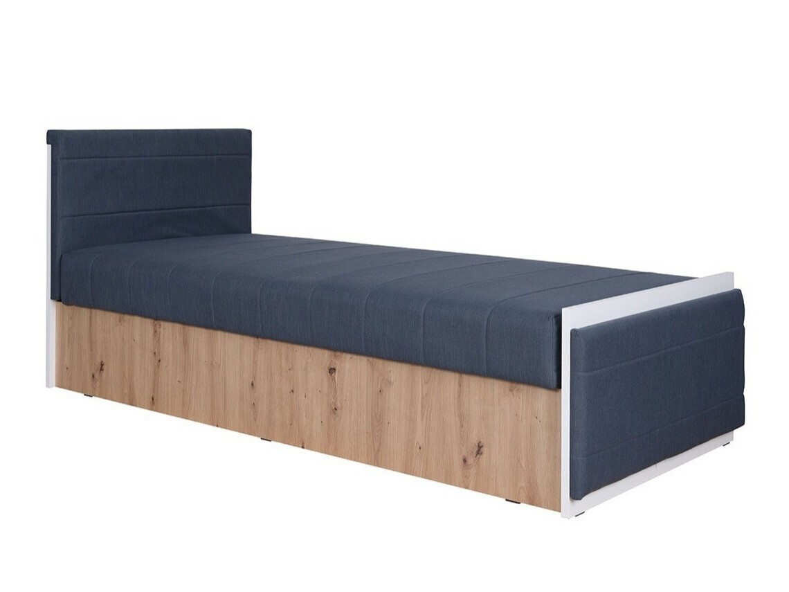 Bed Providence H107 (Wit + Gouden eik + Avellinee 101)