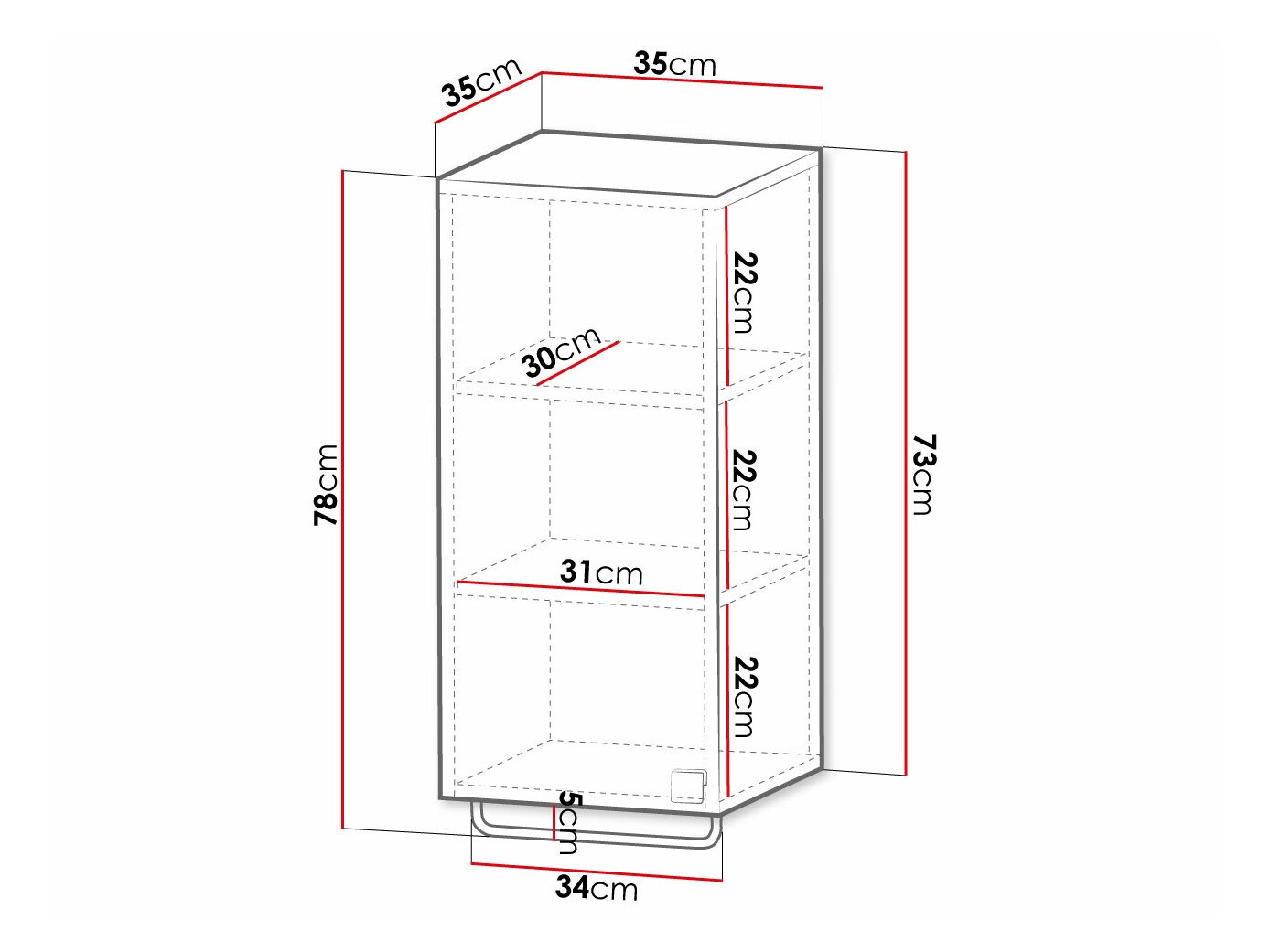 Wand badkamermeubel Panium I (Wit)